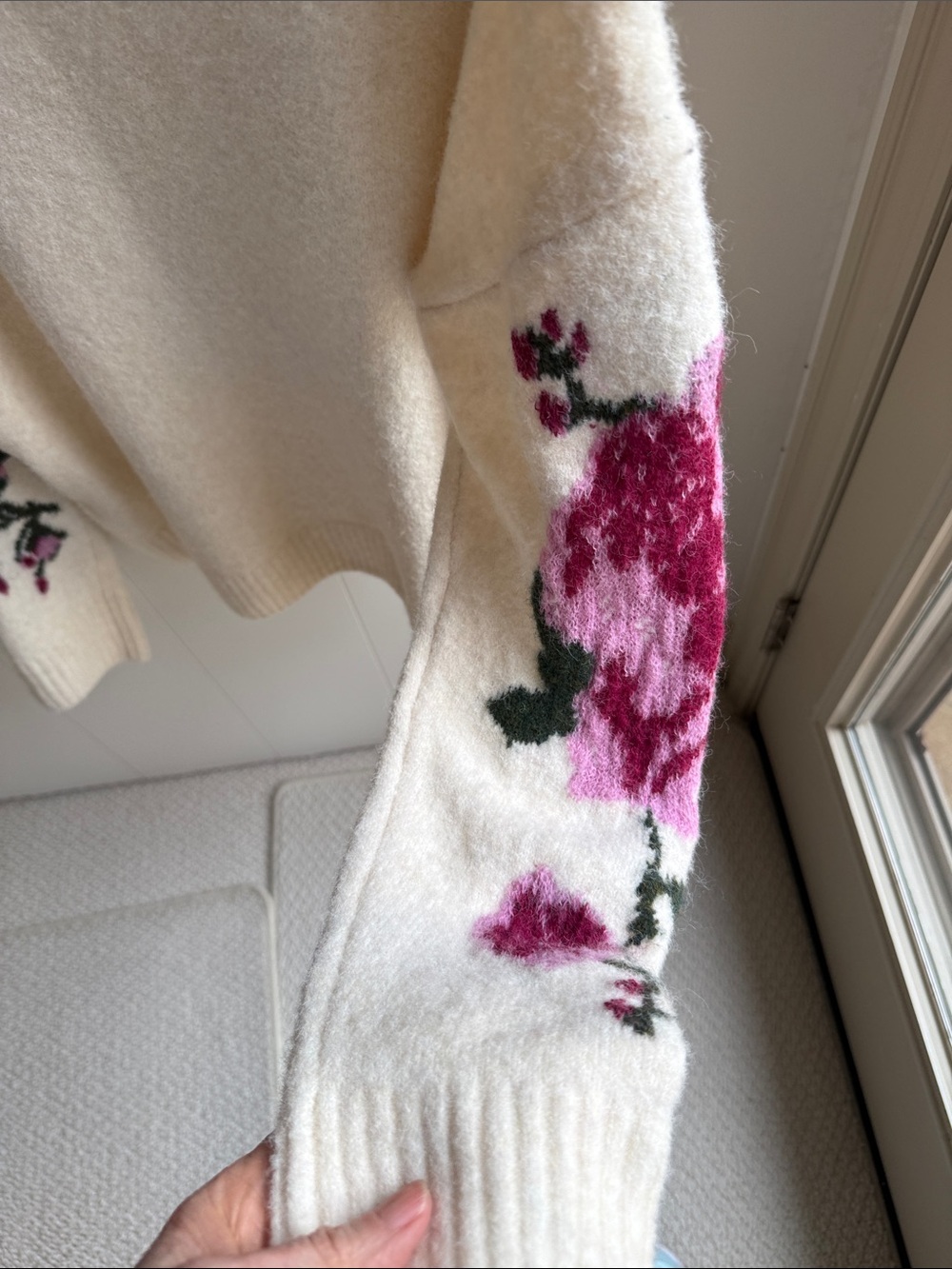 Beautiful 1. State Cream Sweater with Floral Details - Picture 10 of 11